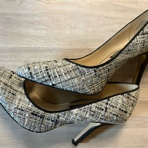 Elegant Tweed Women's Heels